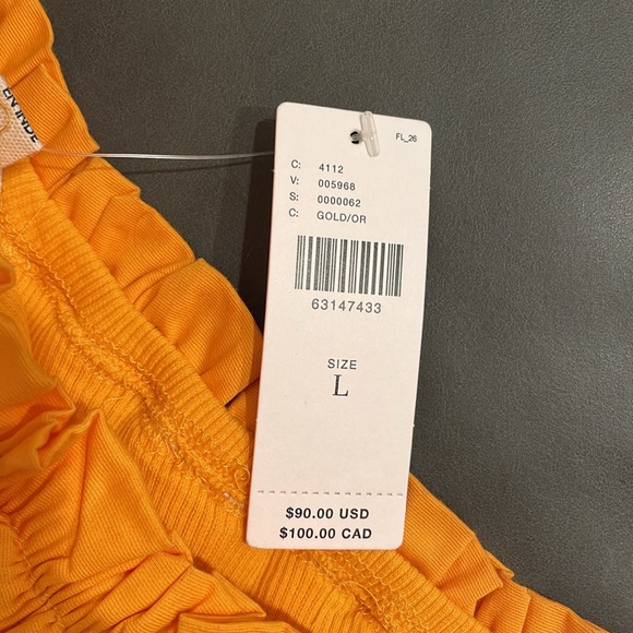 One Shoulder Orange Blouse - Picture 3 of 5